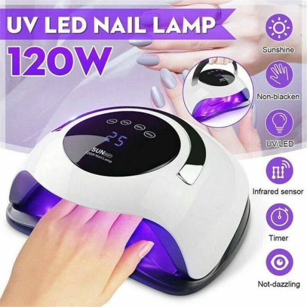 120w lampe uv sche ongles uv