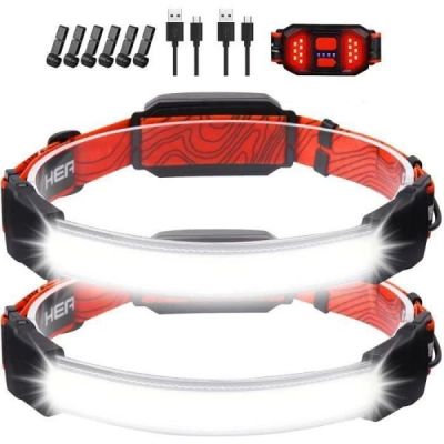 2 pices rouge lampe frontale