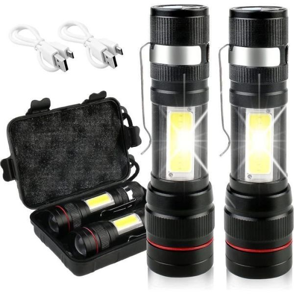 2pcs lampe torche led ultra
