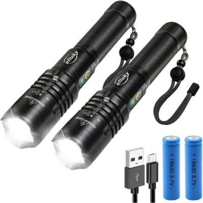 2pcs lampe torche led ultra