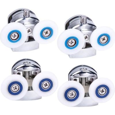 2x haut rouleaux de porte d
