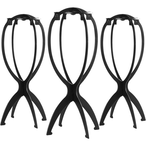 3pcs support de perruque