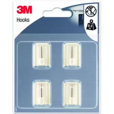4 pices crochet adhsif 3m