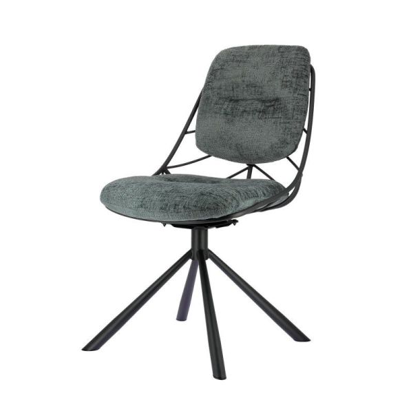 chaise pivotante design-tissu