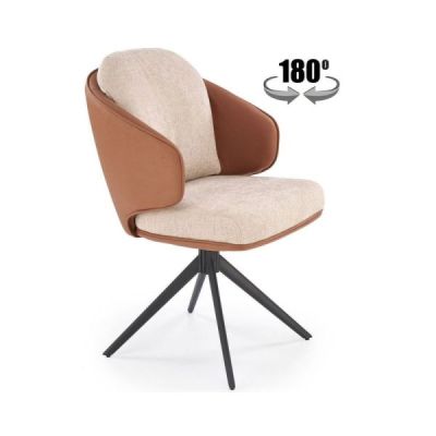 chaise pivotante design-tissu