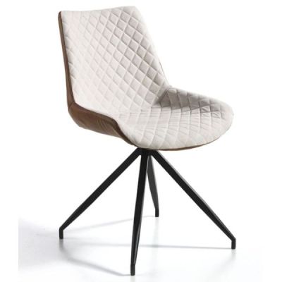 chaise pivotante design-tissu