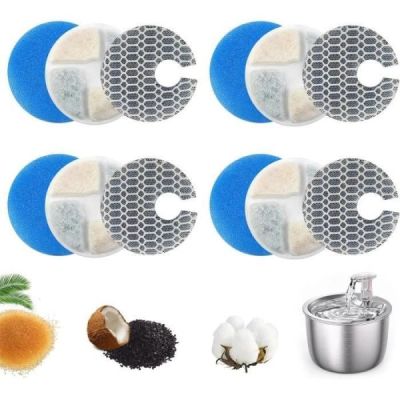 lot de 12 filtre fontaine 4