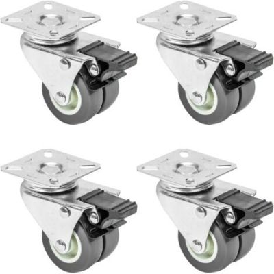 lot de 4 roulettes doubles