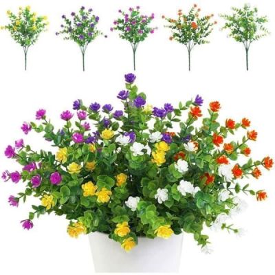 lot de 5 bouquets de fleurs