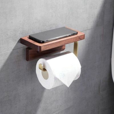 porte papier toilette bois