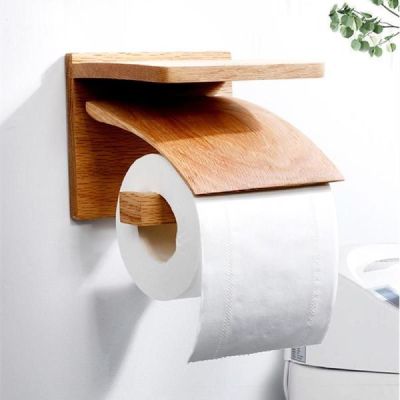 porte papier toilette bois