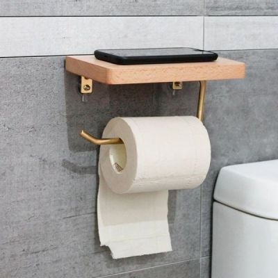 porte papier toilette mural