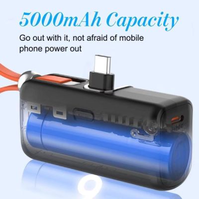powerbank 5000 led mic+adapt