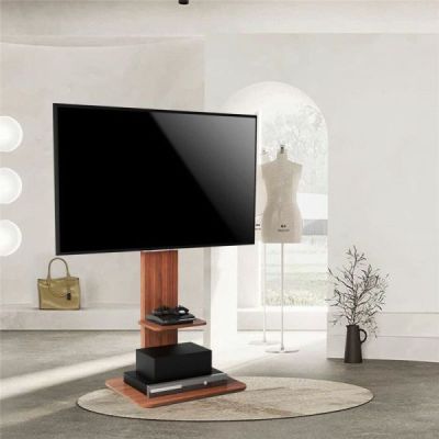 support tv sur pied meuble