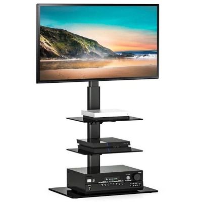 support tv sur pied meuble