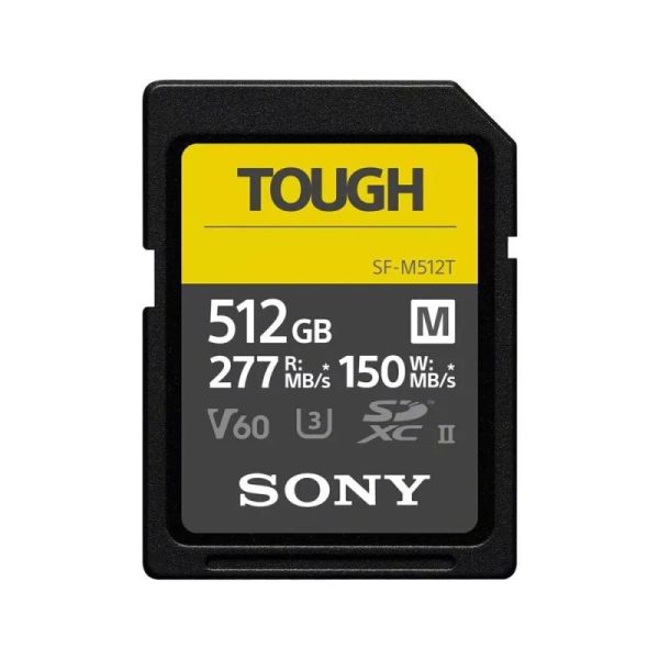 carte sd série sf-m tough 512go uhs-ii v60 u3 - sony