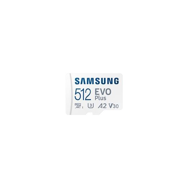carte mémoire micro sd samsung evo plus 512 go blanc