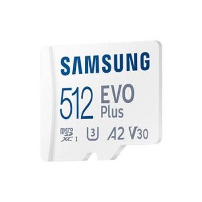 carte mémoire micro sd samsung evo plus 512 go blanc