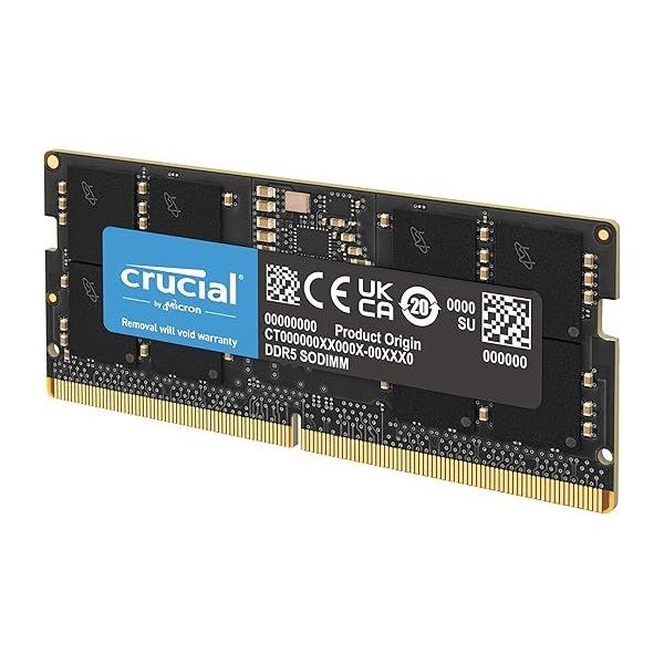 CRUCIAL RAM DDR5 32GO 5600MHZ SODIMM, MÉMOIRE POUR ORDINATEUR PORTABLE, MINI PC