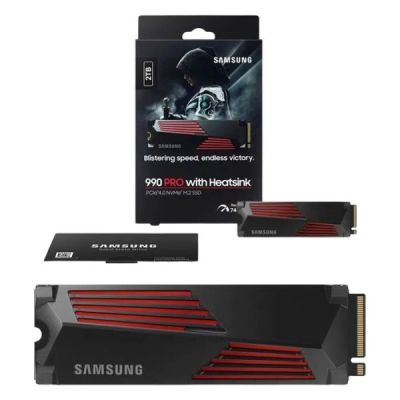 ssd interne samsung 990 pro 2 to pour ps5 avec dissipateur