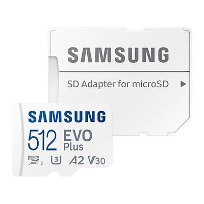 CARTE MÉMOIRE MICRO SD SAMSUNG EVO PLUS 512 GO BLANC
