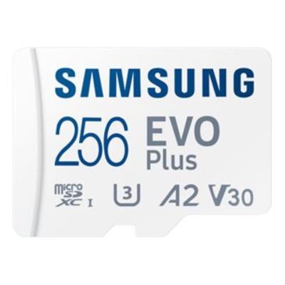 CARTE MÉMOIRE MICRO SD SAMSUNG EVO PLUS 256 GO BLANC