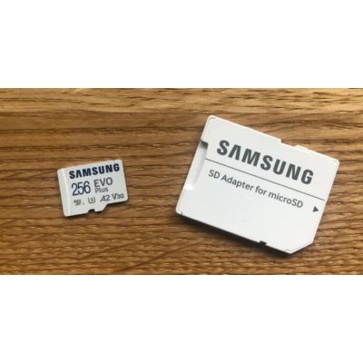 CARTE MÉMOIRE MICRO SD SAMSUNG EVO PLUS 256 GO BLANC