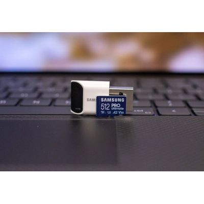 CARTE MÉMOIRE MICROSDXC SAMSUNG PRO ULTIMATE 512 GO BLEU