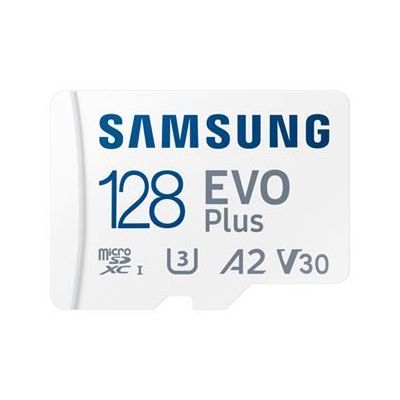 CARTE MÉMOIRE MICRO SD SAMSUNG EVO PLUS 128 GO BLANC