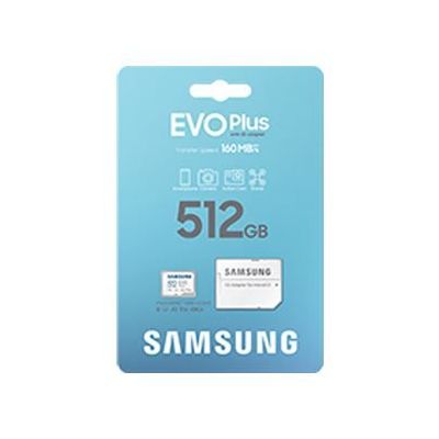 CARTE MÉMOIRE MICRO SD SAMSUNG EVO PLUS 512 GO BLANC