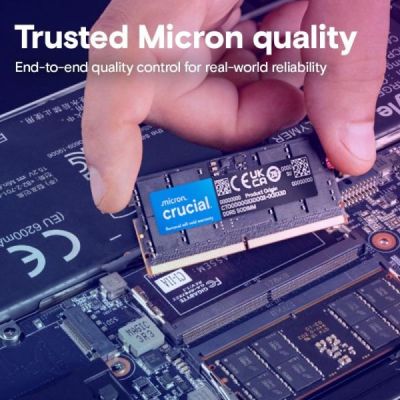 CRUCIAL RAM DDR5 32GO 5600MHZ SODIMM, MÉMOIRE POUR ORDINATEU