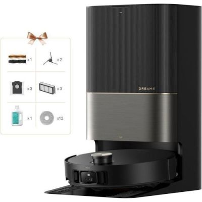 DREAME Robot Aspirateur Laveur X50 Ultra - 220 Mn Autonomie - 20 000 Pa - Auto-nettoyage