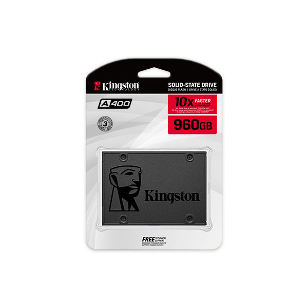Kingston A400 SSD SSD Interne 2.5" SATA Rev 3.0, 960GB - SA400S37/960G