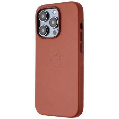 iphone 14 pro leather case umber