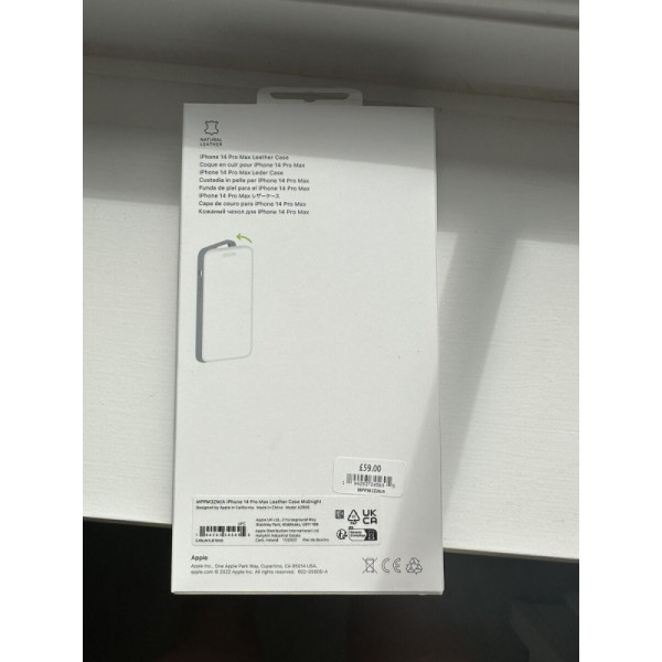 iphone 14 pro max leather case midnight