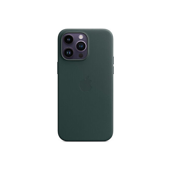 iphone 14 pro max leather case forest green