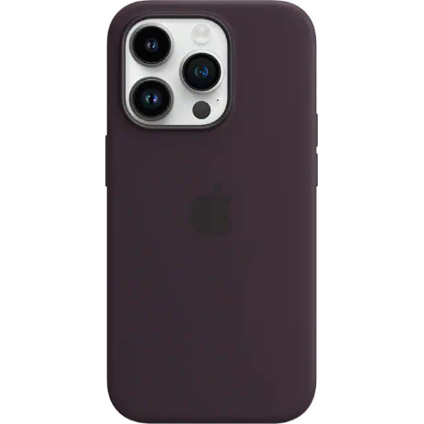 iphone 14 pro silicone case elderberry
