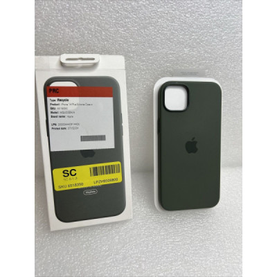 iphone 14 plus silicone case olive