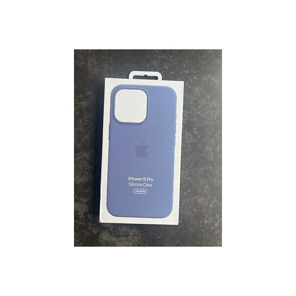 iphone 15 pro silicone case winter blue