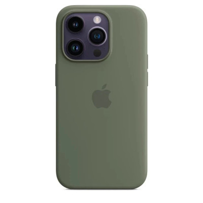 iphone 14 pro silicone case olive