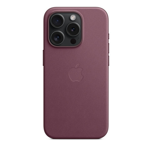 iphone 15 pro finewoven  case mulberry