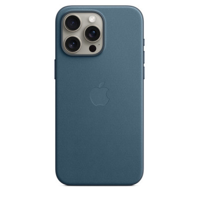 iphone 15 pro max finewoven case pacific blue