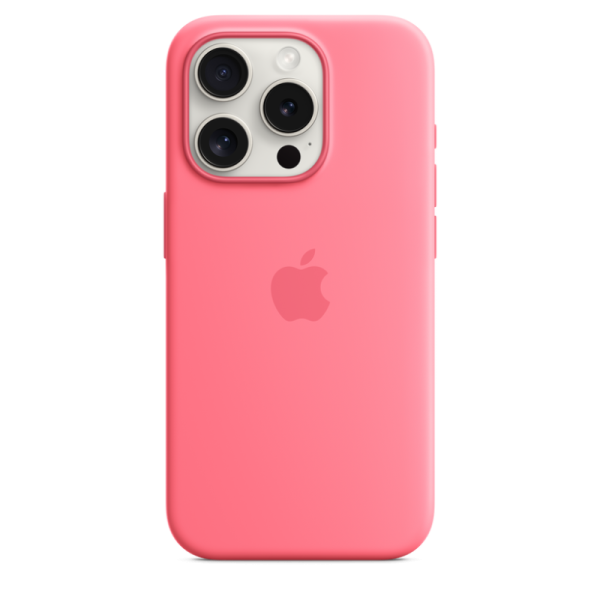 iphone 15 pro silicone case pink