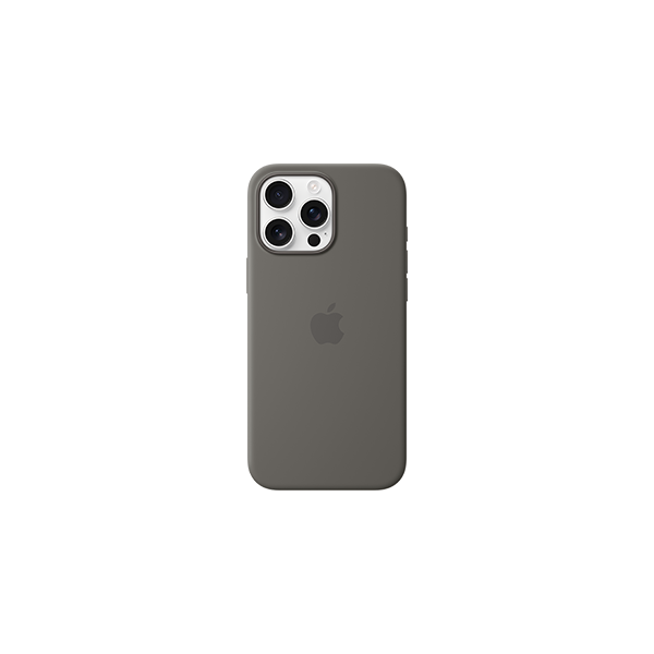 iphone 16 pro max silicone case stone gray
