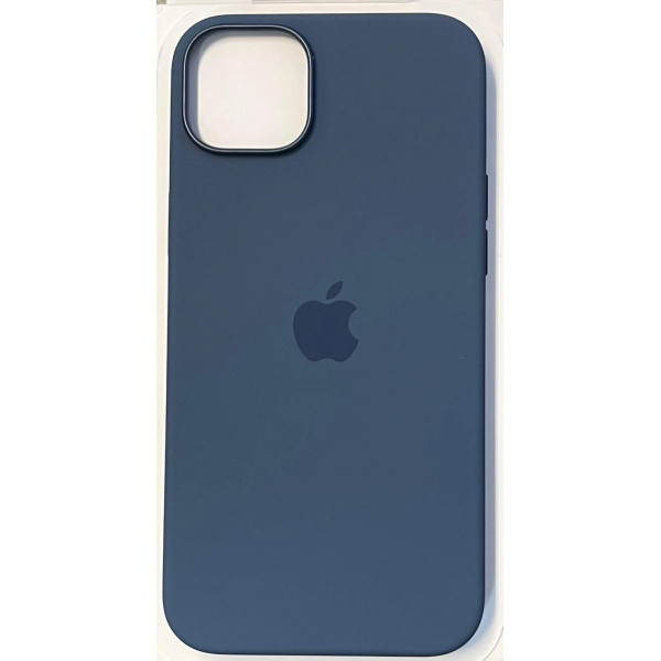 iphone 14 plus silicone case storm blue