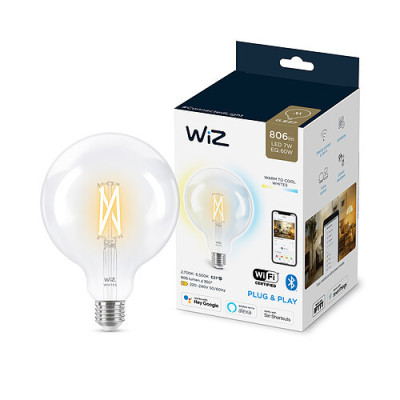 WIZ Ampoule Connectée Globe 120 Blanc Variable E27 60w