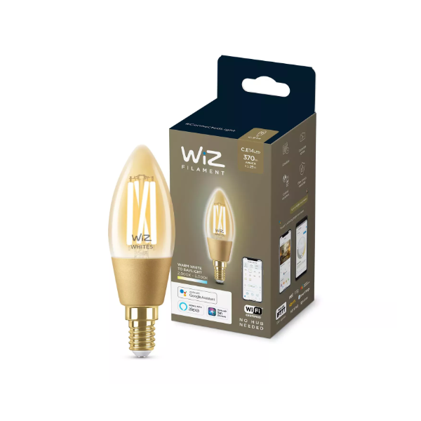 WIZ Ampoule Connectée Flamme Blanc Variable E14 25w