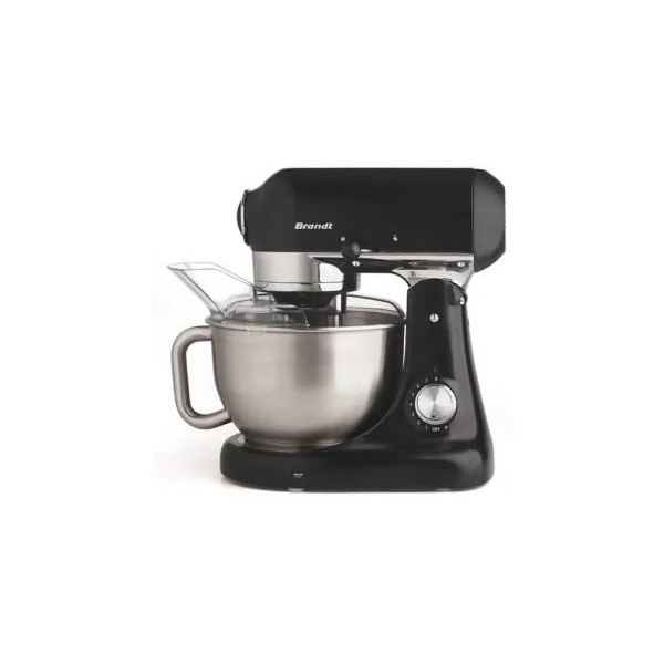 Robot pâtissier avec doubles crochets pétrisseurs - Noir - BR-173006