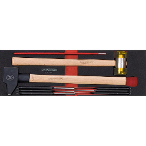 Module d'outils de frappe manche bois, 9 pièces