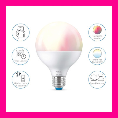 WiZ Ampoule connectée Globe couleur E27 75W